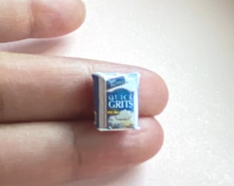 1:12 Dollhouse Miniature Grits Bag, Tiny Food Replica, Dollhouse Kitchen, Realistic Dollhouse Kitchen Accessories