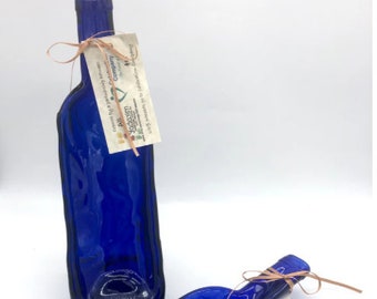 Recycled Wine Bottle Decor: Melted Glass Bottle