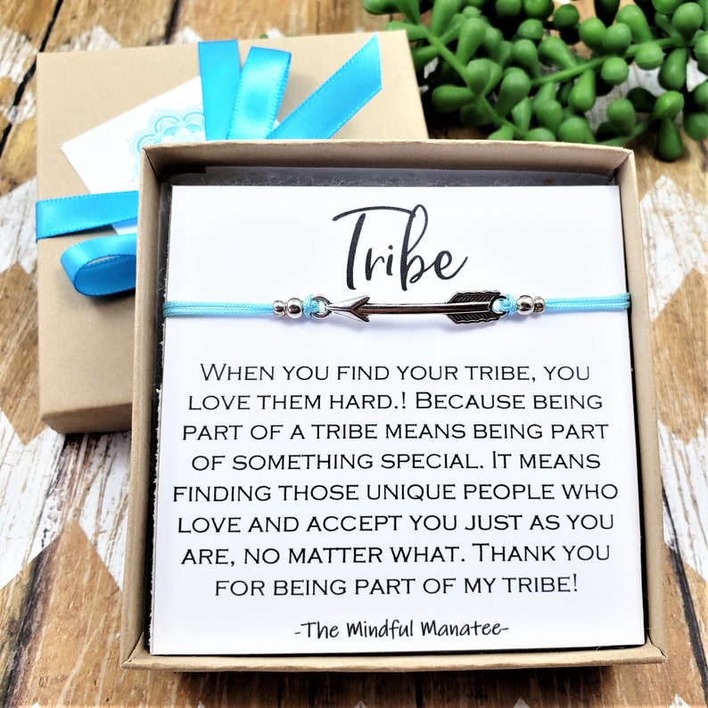 Gift for Your Tribe Tribe Card and Bracelet Gift for - Etsy