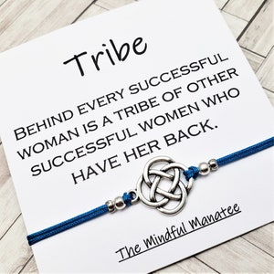 Tribe Bracelet, Gift For Your Tribe, Best Friend Gift, Celtic Knot Bracelet, Gift for Her, Gift for Friends