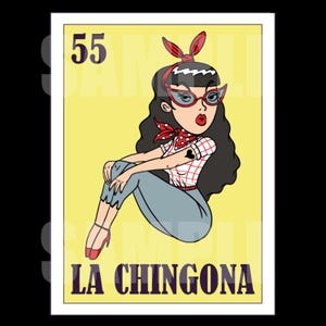 La Chingona loteria png