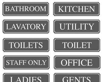 Utility Room Sign Etsy