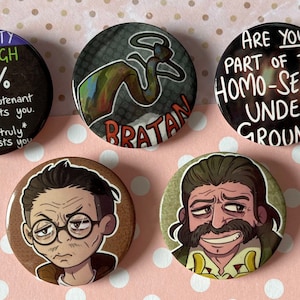 Mixed Anime & Video Game Pin Badges