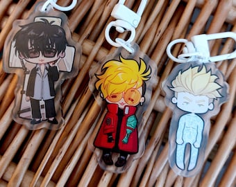 Trigun Stampede Vash Wolfwood Knives Charm
