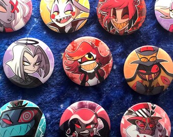 Hazbin Hotel Helluva Boss Pin Button Badges