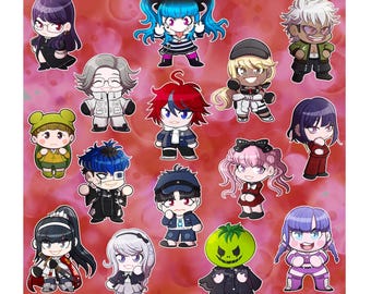 PRE-ORDER The Hundred Line: Last Defense Academy Acrylic Epoxy Keychain Charms