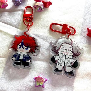 IN STOCK The Hundred Line: Last Defense Academy Acrylic Epoxy Keychain Charms