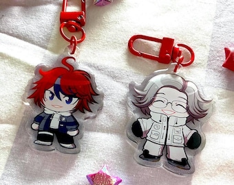 IN STOCK The Hundred Line: Last Defense Academy Acrylic Epoxy Keychain Charms