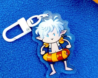 FFXIV Alphinaud Ronka Inner Tuba Acrylic Keychain Charm