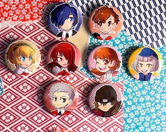 Persona 3 Pin Button Badges