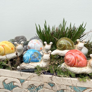 Ceramic garden snails