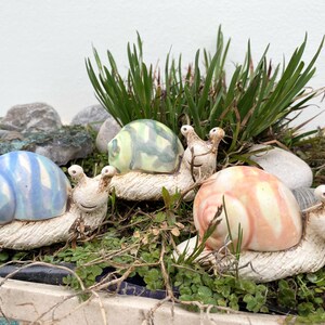 Ceramic garden snails