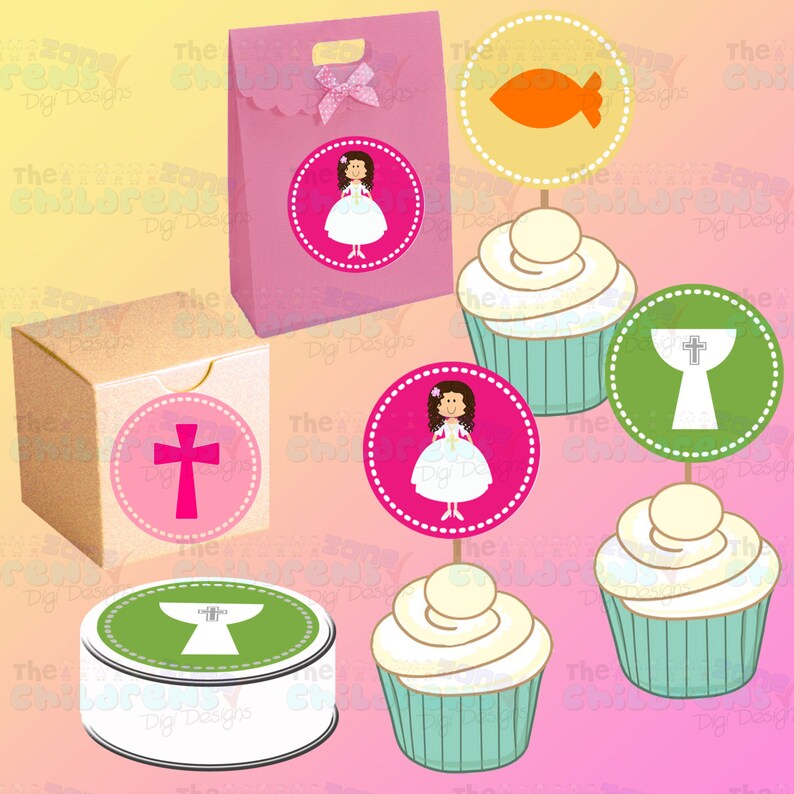 Religious Cupcake ToppersReligious Stickers Cupcake Toppers Etsy