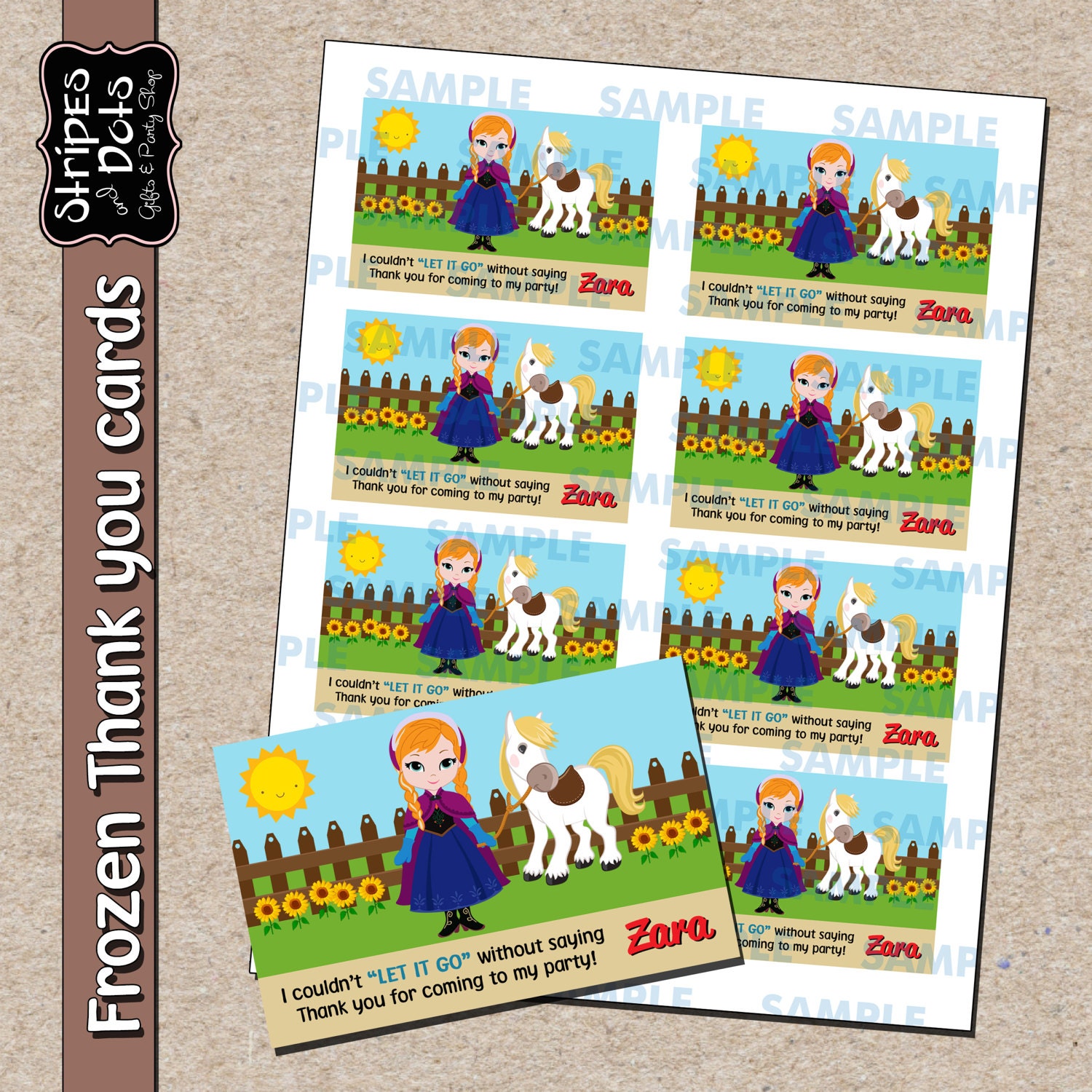Frozen Labels Frozen Name Cards Frozen School Labels Frozen Thank You Cards Frozen Party Anna Party