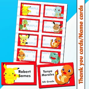 Pokemon Printable Labelspokemon Name Cardspokemon School ...