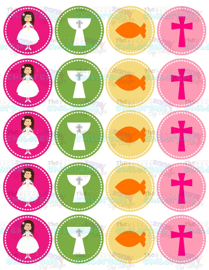 Religious Cupcake Toppers-Religious Stickers Cupcake Toppers | Etsy