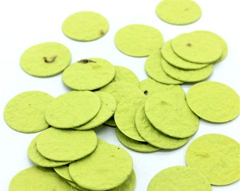 Seed Confetti Seed Paper Confetti CIRCLE pistachio | pistachio green - sustainable gift idea, wedding gift