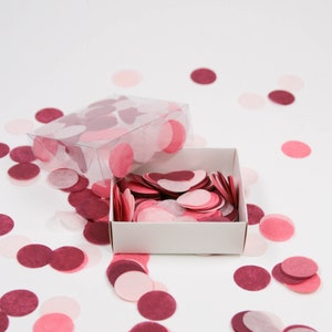 Coriandoli sostenibili in carta velina - pois | ROSE FRANCESI
