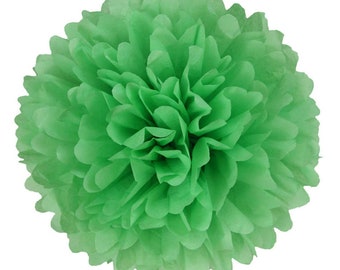 PomPom APPLE GREEN | apple green - handmade in Germany from high quality satinwrap tissue paper - 7 sizes