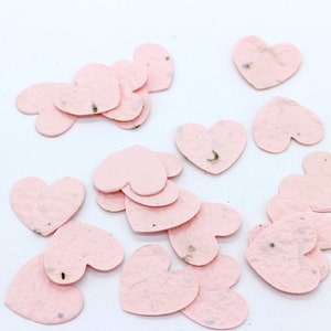 Seed confetti seed paper confetti HEART light pink | light pink- sustainable gift idea, wedding gift