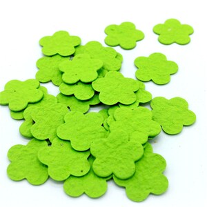 Saatgutkonfetti Samenpapier-Konfetti BLUME citrus green | neongrün - nachhaltige Geschenkidee, Gastgeschenk Hochzeit