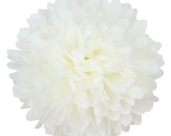 Pompom IVORY | ivory - handmade in Germany from high-quality satin wrap tissue paper - 7 sizes