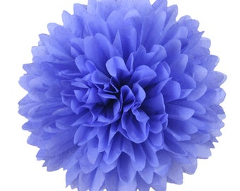 PomPom IRIS | blue-violet - handmade in Germany from high-quality satinwrap tissue paper - 7 sizes