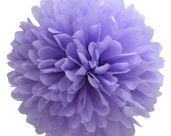 PomPom LAVENDER | lavendellila - handmade in Germany from high quality satinwrap tissue paper - 7 sizes