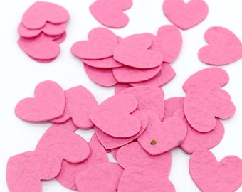 Seed Confetti Seed Paper Confetti HEART flamingo | flamingorosa- sustainable gift idea, wedding gift