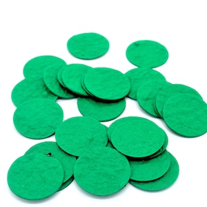 seed confetti seed paper confetti CIRCLE kelly green | bottle green - sustainable gift idea, wedding gift