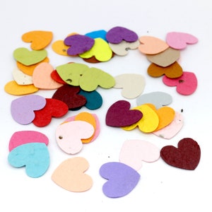Coriandoli di semi Confetti di carta di semi CUORE | colorato