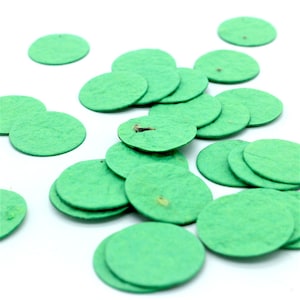 Confete de sementes Confete de papel de sementes CIRCLE verde maçã | Verde maçã - ideia de presente sustentável, presente de casamento