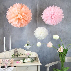 PomPom set SORBET MIX size. L