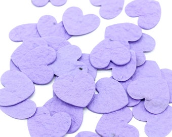 Zaadconfetti zaadpapier confetti HART lavendel | Lavendel - duurzaam cadeau-idee, huwelijkscadeau