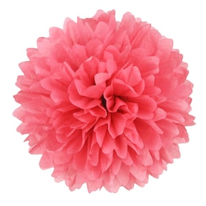 PomPom ISLAND PINK | rosa scuro - fatto a mano in Germania con carta velina satinata di alta qualità - 7 formati