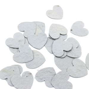 coriandoli semi coriandoli carta semi CUORE grigio chiaro | grigio medio - idea regalo sostenibile, regalo di nozze