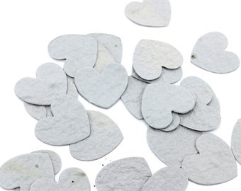 seed confetti seed paper confetti HEART light gray | medium gray - sustainable gift idea, wedding gift