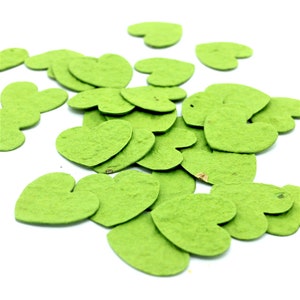 Confete de semente confete de papel de semente HEART aloe | Aloe verde - ideia de presente sustentável, presente de casamento