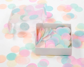 Confettis durables en papier de soie - points | LICORNE ARC-EN-CIEL