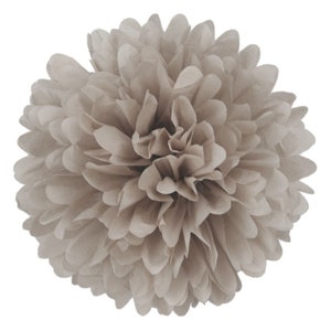 Pompon TAUPE | grigio-marrone - fatto a mano in Germania con carta velina satinata di alta qualità - 7 misure