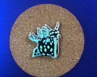 Llama Nudibranch Pin - Hard Enamel Pin - Sea Creature Pin - Animal Lover Pin