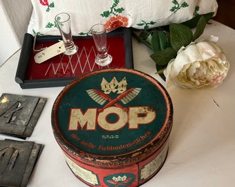 vieille boîte de conserve « MOP »