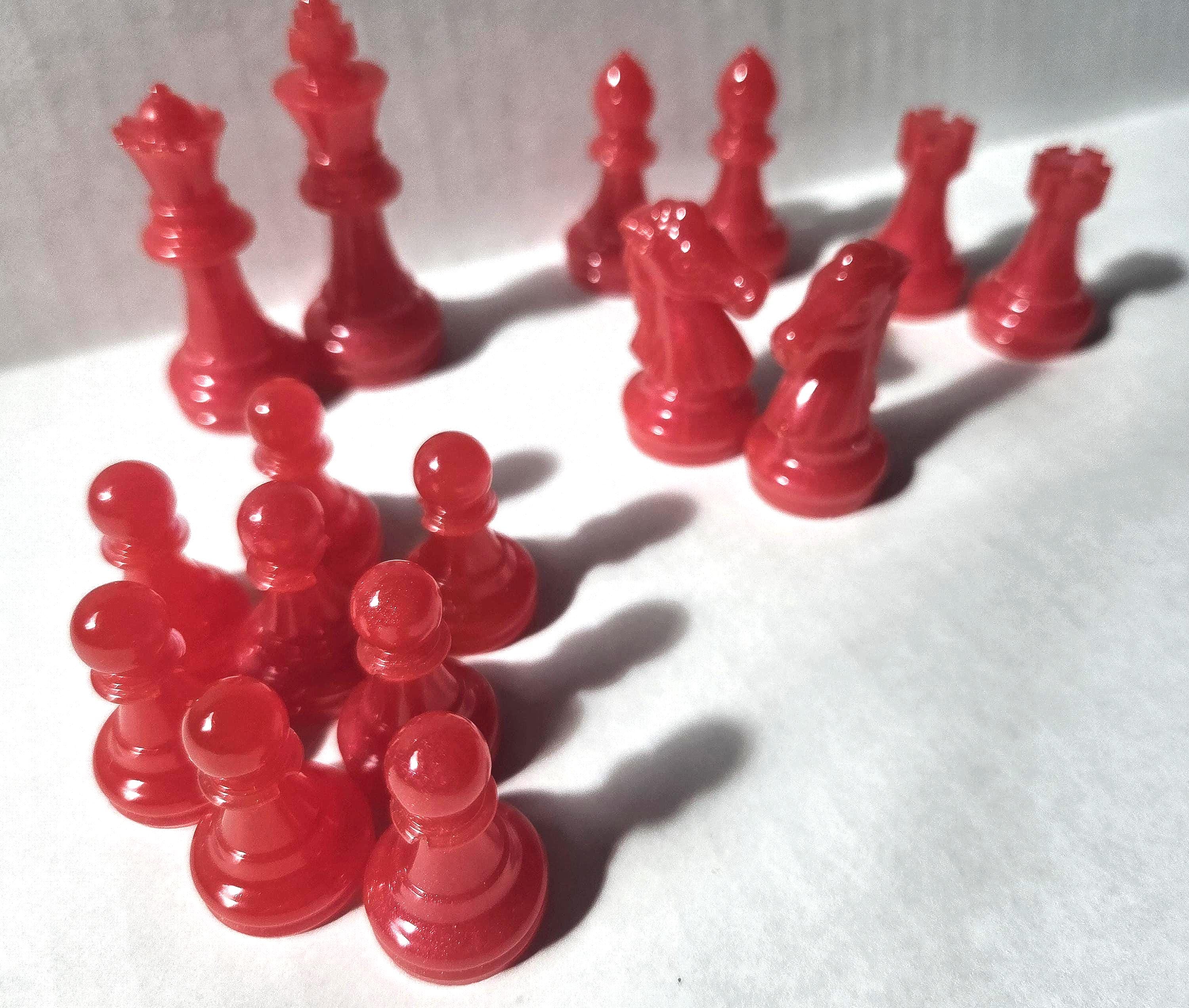 Red Kit Chess 16-piece Chess Set - Red - Etsy