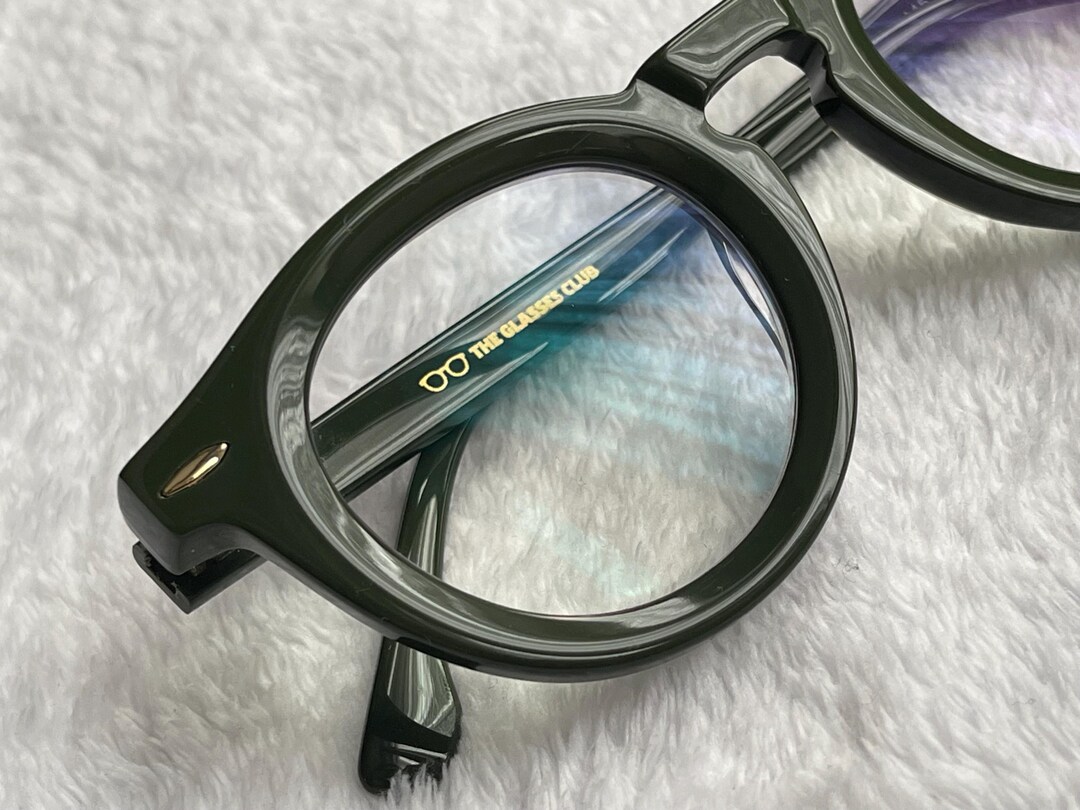 Luxury Reading Glasses Gloss Olive 1.50 Round Readers - Etsy