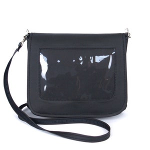 Pin Display Ita Bag: Vegan Leather Cosplay Crossbody