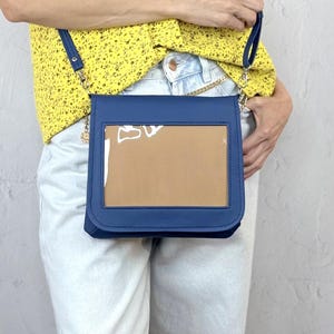 Ita Bag: Vegan Leather Crossbody Pin Display Purse