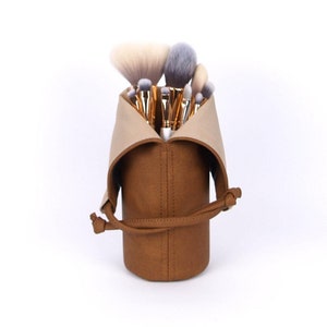 Valentine&#39;s Day Gift For Her, Makeup Brush Holder, Makeup Organizer, Vanity Organizer, Travel Makeup Bag, Hair Brush Holder, Make Up Bag