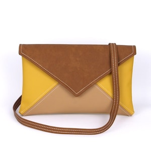 Bolso bandolera pequeño, bolso de piel vegana, clutch bandolera, bolso de piel pequeño, cartera bandolera pequeña, clutch tipo sobre, clutch de muñeca