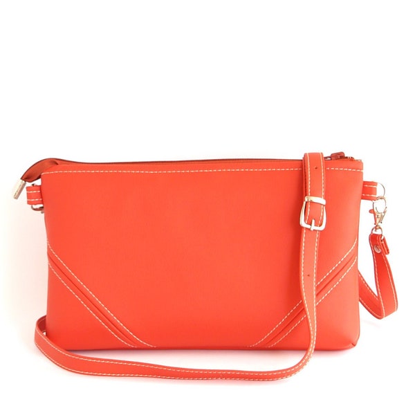 Bolso de cuerpo cruz naranja, Regalo de Navidad de mamá, Monedero Crossbody de cuero, Billetera De Pulsera, Monedero De Cuero, Pulsera Para IPhone, Regalos De Esposa