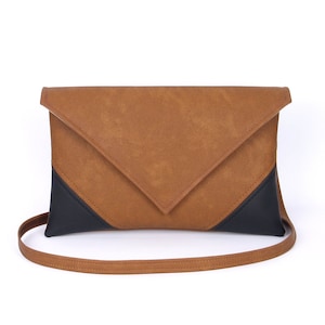 Sac en cuir végétalien par Ukraine Shop, cadeau de Noël pour maman, sac à main, petit sac à bandoulière, sac à bandoulière en cuir, portefeuille à bandoulière